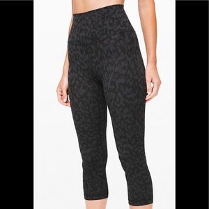 Lululemon Align Deep Coal Camo Crops